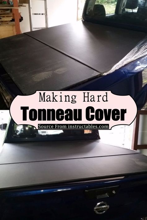 Diy Tonneau Cover, Diy Truck Bed Cover, Diy Truck Mods, Truck Accessories Diy, Pickup Truck Bed Covers, Truck Upgrades, Truck Tonneau Covers, Diy Truck Bedding, Chevy Trucks Accessories