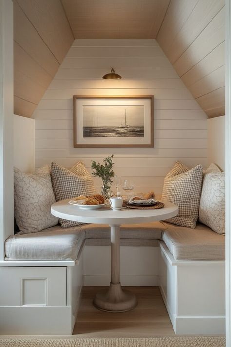 29 Breakfast Nook Ideas to Create a Perfect Morning Retreat Breakfast Nook With Built In Bench, Breakfast Nook For Small Kitchen, Breakfast Nook With Shelves, Breakfast Nook For Small Spaces, Cute Breakfast Nook, Small Kitchen Breakfast Nook, Tiny Breakfast Nook, Corner Breakfast Nook Ideas, Small Breakfast Nook Ideas