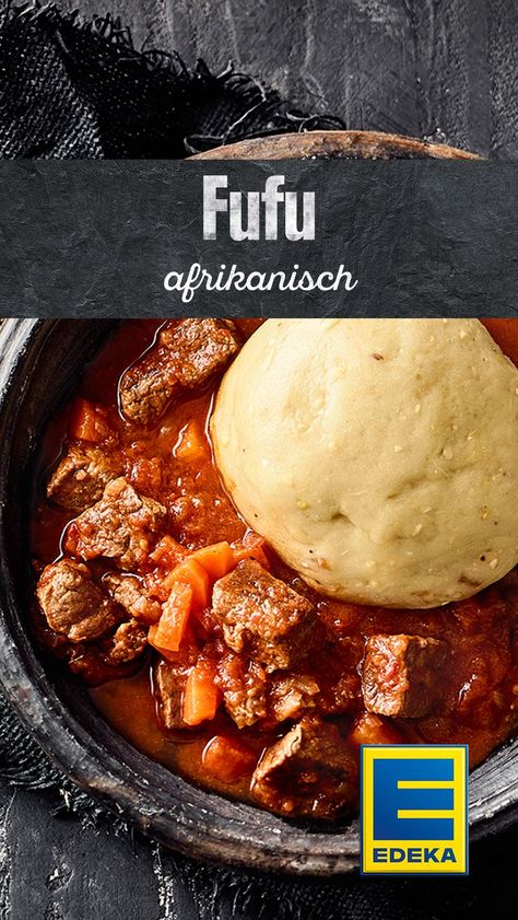 Dieser exotische Brei aus Maniok und Kochbananen eignet sich hervorragend als Beilage. Probiere unser Rezept für leckeres afrikanisches Fufu gleich aus! #edeka #afrikanisch #fufu #rind #rezept African Food, Food Inspiration, Nom Nom, Healthy Life, Sandwiches, Grilling, Healthy Eating, Food And Drink, Yummy Food