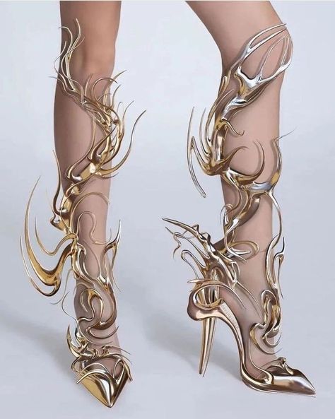 Mode Shoes, Futuristic Fashion, Crazy Shoes, Pretty Shoes, Fantasy Fashion, Character Outfits, Costume Design, Runway Fashion, Fashion Inspo Outfits