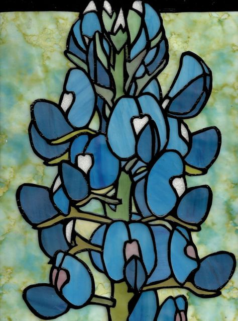 Bonnet Pattern, Window Color, Faux Stained Glass, Glass Ideas, Blue Bonnets, Stained Glass Patterns, Stain Glass, Artsy Fartsy, Flower Designs