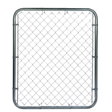 (Common: 5-ft x 3.5-ft; Actual: 5-ft x 3.16-ft) Galvanized Steel Chain-Link Fence Walk-Thru Gate Chain Link Fence Gate, Chainlink Fence, Gate Kit, Aluminium Gates, Fencing & Gates, Gate Latch, Steel Gate, Gate Hardware, Diy Headboards