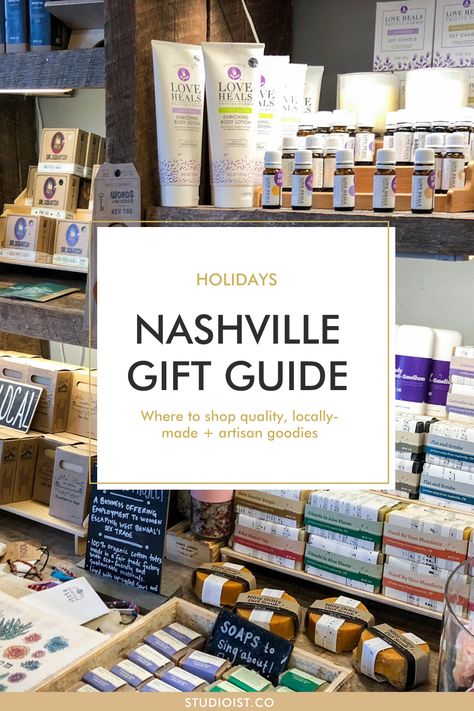 Nashville Gift Ideas, Visit Nashville Tennessee, Christmas Rolls, Nashville Shopping, Welcome Basket, Visit Nashville, December Christmas, Paint Your Own Pottery, Places To Shop