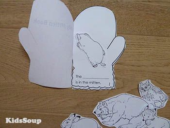 My Mitten Book Story Re-telling | KidsSoup Resource Library The Mitten Preschool, The Mitten Book Activities, The Mitten Book, Handprint Art Kids, Winter Stem Activities, Christmas Story Books, Learn Math, Winter Classroom, The Mitten