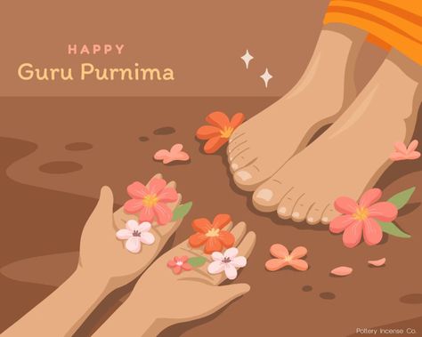 Guru Purnima Greetings For Teacher, Guru Purnima Background, Guru Purnima Greetings, Greetings For Teachers, Guru Purnima Wishes, Teacher Illustration, Pottery Incense, Buddha Background, Banner Photography