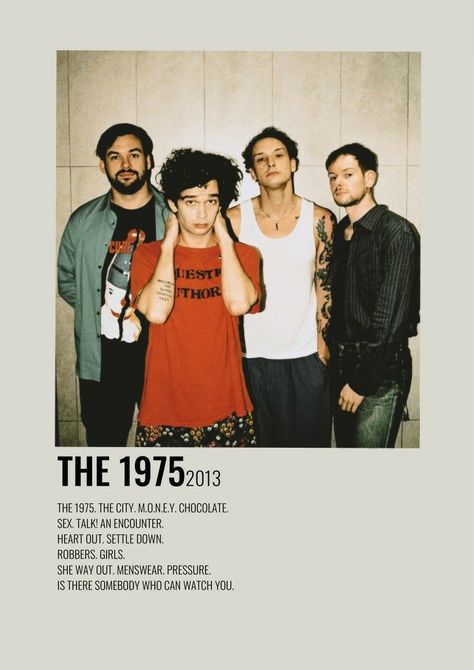 The 1975 Minimalist Poster, The 1975 Poster Vintage, Poster Vintage Music, The 1975 Poster, The 1975 Band, The 1975 Wallpaper, 1975 Poster, Minimalist Music, George Daniel