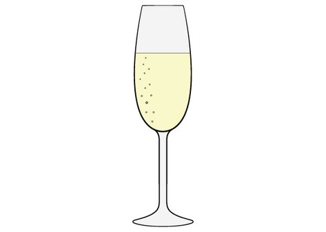 Easy Drawing Tutorials for Beginners & Kids - EasyLineDrawing Champagne Drawing Easy, Champagne Glass Drawing, Bubble Run, Flute Drawing, Drawing Tutorials For Beginners, Drawing Tutorial Easy, Outline Drawings, Easy Drawing, Drawing Tutorials