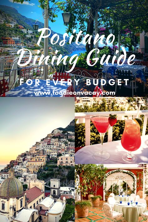 Ultimate Positano Dining Guide Italy Dinner In Positano, Positano Italy Food, Amalfi Coast Italy Food, Amalfi Coast Outfits September, Positano Food, Positano Honeymoon, Amalfi Coast Food, Ravello Italy Amalfi Coast, Amalfi Coast Restaurants