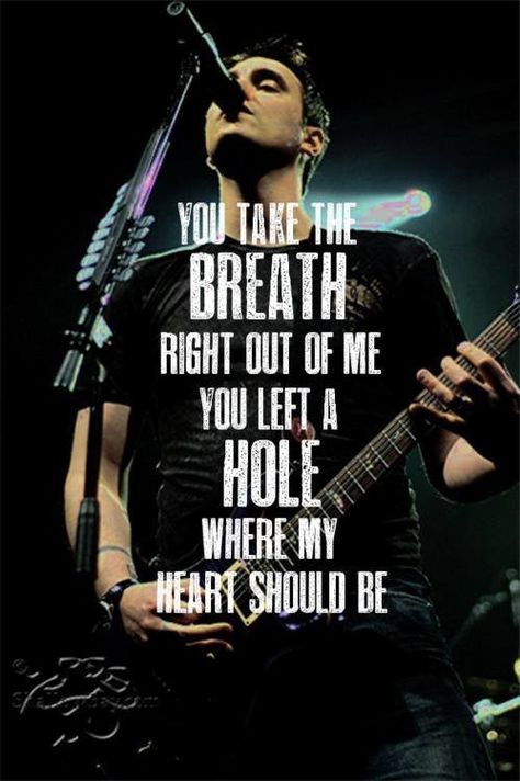 First time i listened to this song , breath, i fell in love with breaking benjamin Breaking Benjamin Lyrics, Lyrical Quotes, Rock Lyrics, Linking Park, Breaking Benjamin, Papa Roach, Band Quotes, Three Days Grace, Sara Bareilles