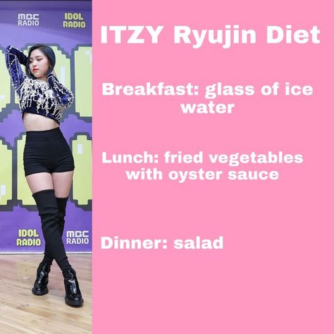 Ryujin Diet, Celebrity Diets Plan, Supermodel Diet, Kpop Workout, Asian Diet, Korean Diet, Motivasi Diet, Celebrity Diets, Resep Diet