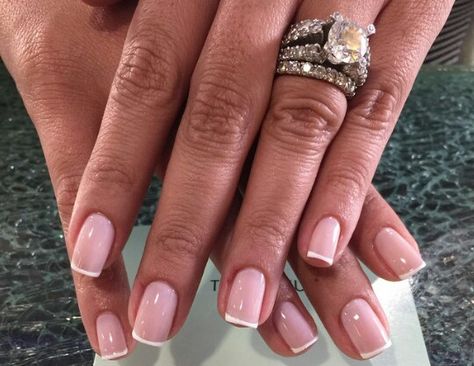 Fine French Tip Nails, Straight French Tip Nails, Nail Thang, French Pedicure, Lines On Nails, French Tips, Girls Nails, Nail Inspiration, Nails Inspo