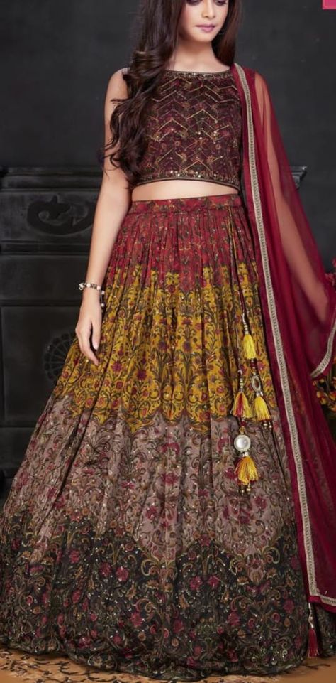 Thread Work Lehenga, Red Dupatta, Beaded Mirror, Work Lehenga, Net Lehenga, Thread Work, Brick Red, Lehenga Choli, Lehenga