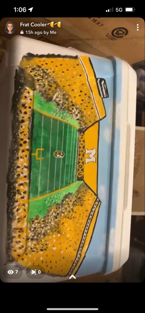 Frat Formal Coolers Nashville, Mizzou Frat Cooler, Mizzou Dorm, Dorm Canvas, Fraternity Formal, Formal Cooler Ideas, Frat Coolers, Cooler Painting, University Of Missouri