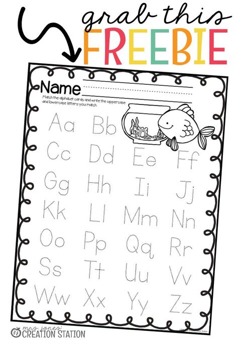 Ocean Alphabet, Name Writing Practice, Ocean Theme Preschool, Alphabet Game, Abc Tracing, Ocean Unit, Kids Printables, Letter Identification, Creation Station