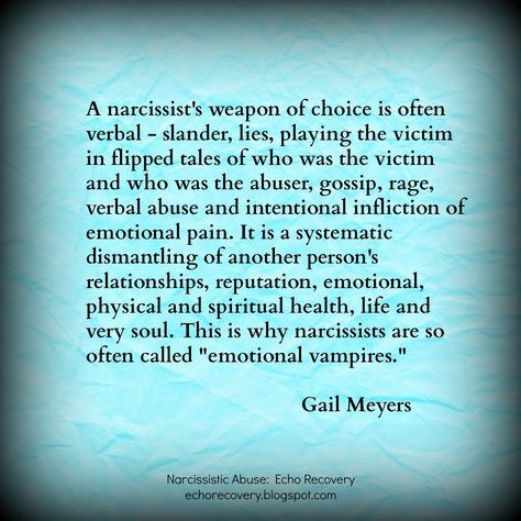 Sanctuary for the Abused: THE SMEAR CAMPAIGN - Hallmark of a Narcissist or Sociopath Emotional Vampire, Narcissistic People, Narcissistic Mother, Narcissistic Behavior, After Life, It Goes On, Narcissism, Chakra Healing, Physical Health