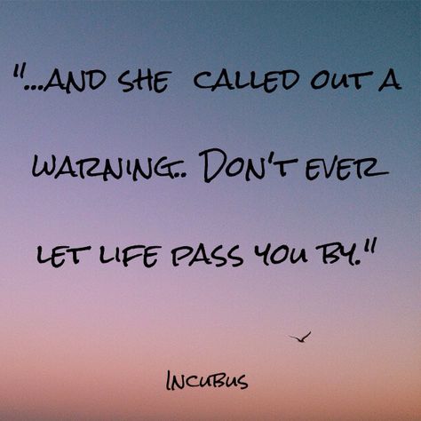 Incubus warning Incubus Lyrics Tattoo, Incubus Quotes, Incubus Lyrics, Exceptional Quotes, Lyrical Poetry, Sagittarius Virgo, Brandon Boyd, Can You Feel It, Soul Healing