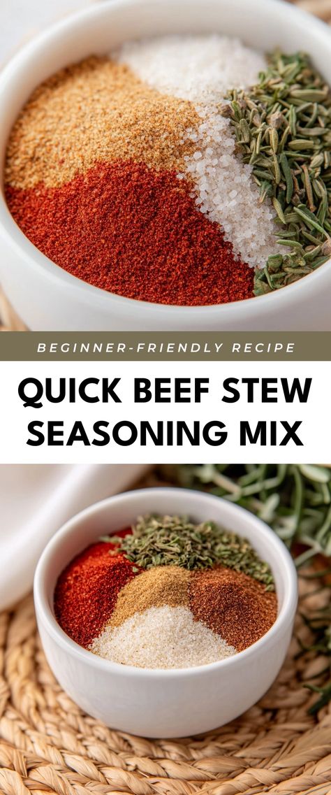 Image for Quick Beef Stew Seasoning Mix Seasoning For Beef Stew, Beef Stew Seasoning Recipe, Quick Beef Stew, Beef Stew Seasoning Mix, Stew Seasoning, Delicious Beef Stew, Beef Stew Seasoning, Tasty Beef Stew, Beef Vegetable Stew