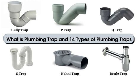 A Plumbing Trap is a simple device of shape bending pipe that allows the passing of waste material. It also retains fluid for the prevention of the sewer gases from entering the building. Mostly, U, J, Q, or S-shaped pipes are located just beneath or within a plumbing fixture in domestic applications. In comparison, a… Read More »What is Plumbing Trap & 14 Plumbing Trap Used in House Plumbing Installation Plan, Plumbing Basics, Plumbing Symbols, Plumbing Trap, Bathroom Planning, Plumbing Materials, Plumbing Layout, Plumbing Plan, Residence Design