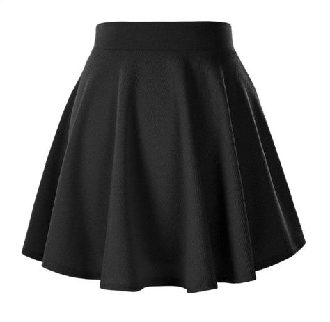 Afibi Casual Mini Stretch Waist Flared Plain Pleated Skater Skirt Basic Skirts, Style Année 80, Punk Skirt, Skater Shorts, Steampunk Skirt, Short Black Skirt, Mini Skater Skirt, Basic Skirt, Buy Skirts