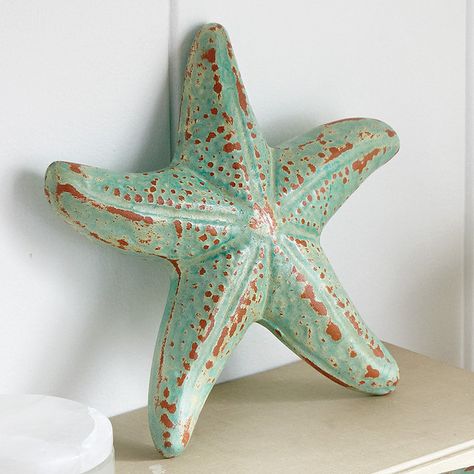 Clay Pottery Starfish Sculpture Starfish Ceramics, Clay Starfish, Starfish Sculpture, Clay Trinkets, Clay Models, Shell Planter, Nautilus Shell, Hair Upstyles, Beach Retreat