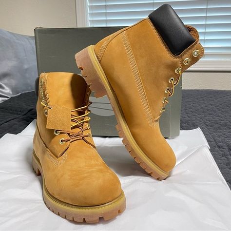 Timberland TB010061 6 in Size 9 US Premium Boots for Men - Wheat Timberland Classic, Boots Timberland, Timberlands, Boots For Men, Timberland Boots, Boots Men, For Men, Boots, Jewelry Watches