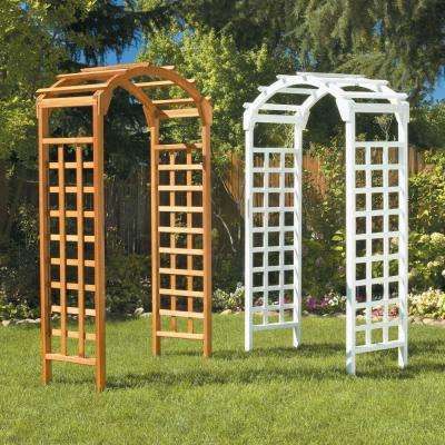 Natural Arch 84 in. x 48 in. Outside Wooden Garden Arbor Arbour Ideas, Garden Bench Plans, Garden Archway, Wood Arbor, Arbors Trellis, Diy Garden Trellis, Arch Trellis, Wooden Trellis, Cheap Pergola