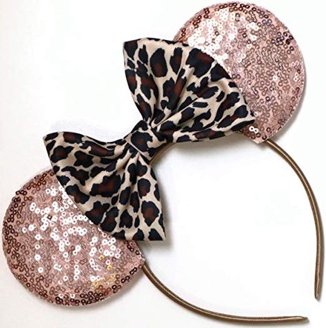 Amazon.com: CLGIFT Leopard Minnie Ears, Cheetah Mickey Ears, Leopard Minnie Ears, Cheetah Minnie Ears, Minnie Ears, Lion King Mickey Ears, Animal Kingdom Ears (Rose Gold): Beauty Lion King Mickey Ears, Animal Kingdom Ears, Disney World Outfit Ideas, Rose Gold Minnie Ears, Leopard Print Headband, Minnie Mouse Costume, Leopard Print Bow, Disney World Outfits, Mouse Costume