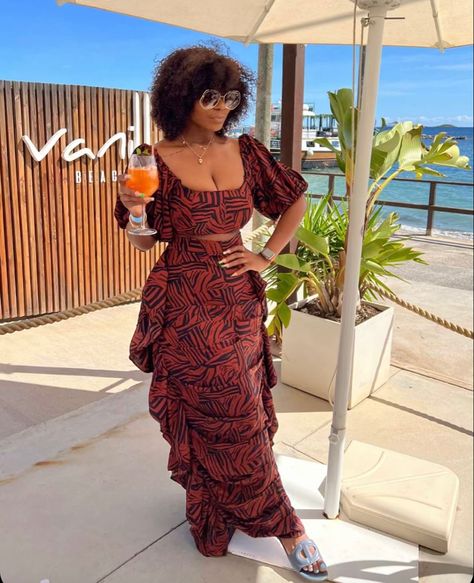 Two Piece Skirt Set Classy Summer, Ankara Beach Wear African Style, Flowy Ankara Dress, Flare Ankara Gown Styles, Ankara Flare Gown With Corset, Ankara Picnic Outfits, Corset Chitenge Dress, Chitenge Outfits, Ankara Dress Designs