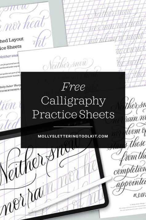 Calligraphy Practice Sheets Printable, Calligraphy For Beginners Worksheets, Calligraphy Practice Sheets Free, Practice Calligraphy Sheets, Calligraphic Fonts, Cursive Letters Fancy, Calligraphy Flourishing, Calligraphy Practice Sheets, Modern Calligraphy Alphabet