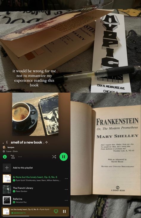 Frankenstein Book Aesthetic, Frankenstein Aesthetic, Frankenstein Book, The Modern Prometheus, Mary Shelley, Books Reading, Study Notes, Frankenstein, Book Aesthetic