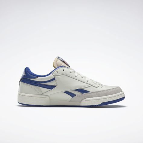 Reebok Club C Revenge Vintage Shoes - White | Reebok GB Reebok Club C Revenge Vintage, Reebok Shoes For Men, Reebok Club C Revenge, Red Reebok, Club C Revenge, White Reebok, Basket Vintage, Reebok Classics, Mens Tennis