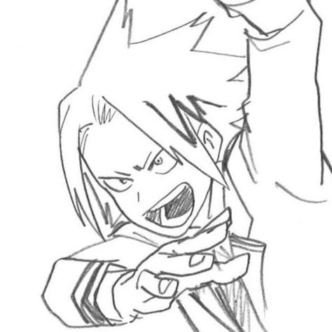 Hero Sketch, Mha Denki, Horikoshi Sketches, Kaminari Denki, Mha Icons, Denki Kaminari, Twitter Art, Hands On Hips, Life Support