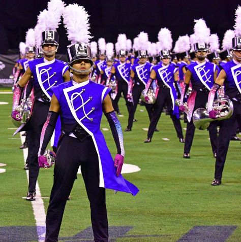 2017 Blue Devils Blue Devils Drum Corps, Nerd Costume, Marching Band Uniforms, Band Jacket, Band Uniforms, Drum Corps International, Santa Costume, Drum Major, Drum Corps