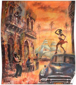 Dance Poster Design, Buena Vista Social Club, Cuba Art, Vintage Cuba, Dance Painting, Painting Famous, Afro Cuban, Cuban Art, Dance Paintings