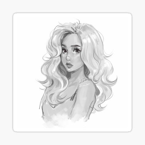 Long Hair Drawing, Hair Sketch, Hair Drawing, Pretty Drawings, Long Hairstyles, Art Styles, How To Draw Hair, Hair Art, A Drawing