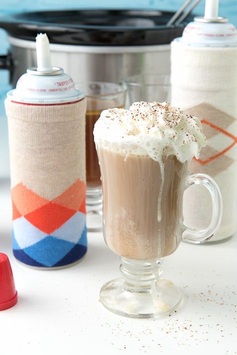 Whipped Cream Canister, Diy Whipped Cream, Buttered Rum, Cream Bottle, Recipes With Whipping Cream, Bottle Cozies, Hot Buttered Rum, Christmas Entertaining, Whip Cream