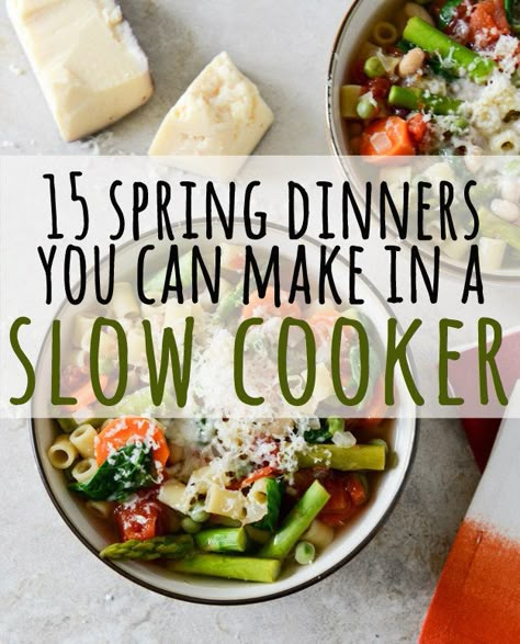 15 Fresh Spring Dinners You Can Make In A Slow Cooker Springtime Meals, Spring Cooking, Spring Dinners, Fresh Dinners, Spring Meals, Jerk Pork, Slow Cooker Meals, Spring Food, Crockpot Dinners