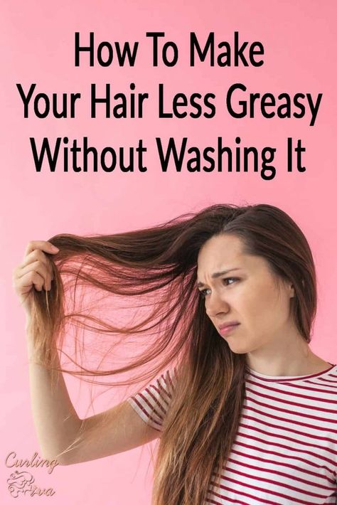 No time to wash your hair? Learn how to make your hair less greasy without washing it. Use dry shampoo, baby powder, plus 5 other tips on how you can get rid of greasy hair. #greasyhair #hair #oilyhair Greasy Hair Remedies, Get Rid Of Greasy Hair, Mary Martin, Dark Curly Hair, Using Dry Shampoo, Hair Care Remedies, Greasy Hair, Hair Care Oil, Hair Rinse