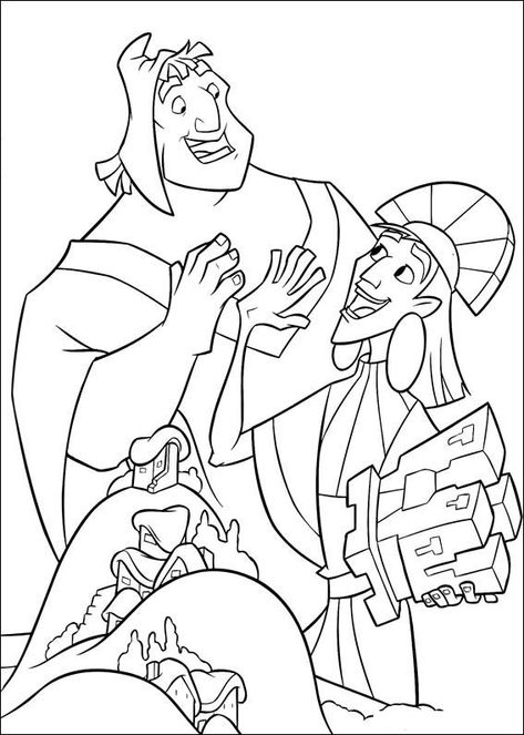 El Emperador y sus locuras 8 dibujos faciles para dibujar para niños. Colorear Kuzco Disney, Bratz Coloring, Emperor's New Groove, Fun Coloring Pages, The Emperor's New Groove, Emperors New Groove, Disney Colors, New Groove, Cartoon Coloring Pages