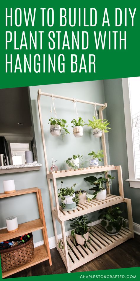 Diy Wood Plant Shelf, Diy Tiered Plant Stand, Diy Plant Shelf, Shelf Design Ideas, Plant Stand Shelf, Tiered Plant Stand, Indoor Plant Stand, Stand Shelf, Modern Plant Stand