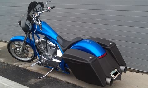 Honda Bagger | Fury Bagger - Honda Fury Forums: Honda Chopper Forum Honda Fury Custom, Honda Chopper, Smart Motorcycle Helmet, Cruiser Bike Accessories, Motorcycle Man, Honda Fury, Honda Bobber, Custom Baggers, Dirt Bike Girl