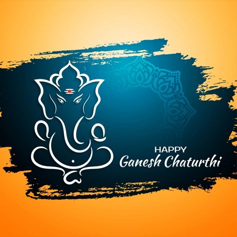 Ganesha Background, Idol Illustration, Ganesh Chaturthi Greetings, Happy Ganesh Chaturthi Images, Ganesh Chaturthi Images, Ganesh Wallpaper, Happy Ganesh, Festival Background, Happy Ganesh Chaturthi