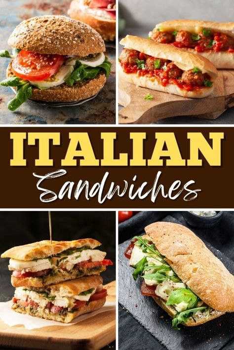 Meat All Subs, Keto Italian Sandwich, Ham Lunch Meat Recipes, Italian Sandwiches Recipes, Italian Lunch Ideas, Gourmet Sandwich Recipes, Sub Sandwich Ideas, Unique Sandwiches, Italian Hoagies