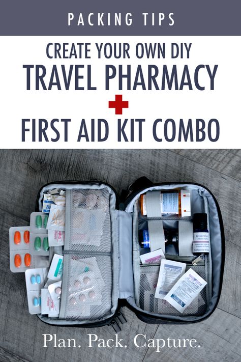 Travel Emergency Kit Diy, First Aid Kit For Travel, Cruise First Aid Kit Diy, International Travel Medicine Kit, Packing Medicine For Travel, Medicine Bag Travel, Diy First Aid Kit For Car, Uk Trip Ideas, How To Pack Medicine For Travel