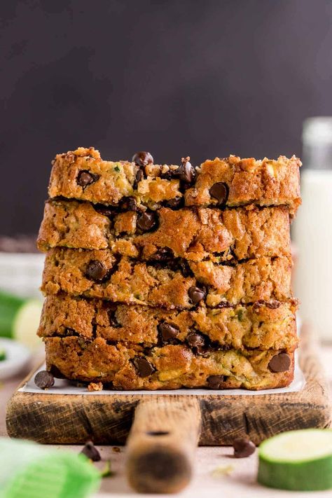 This zucchini chocolate chip bread is quick and easy to make! Chocked full of chocolate chips, and shredded zucchini for a moist chocolate chip zucchini bread recipe. Zucchini Chocolate Chip Bread, Cheesy Ranch Chex Mix, Ranch Chex Mix Recipes, Homemade Biscuits From Scratch, Chocolate Chip Bread Recipe, Nutella Banana Bread, Zucchini Chocolate, Chocolate Chip Zucchini Bread, Zucchini Banana Bread