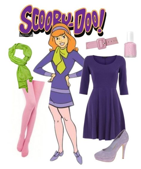 "Costume Daphne Blake (Scooby Doo) for a dress up party" by daphnemalka ❤ liked on Polyvore featuring Daphne, Dorothy Perkins, ASOS, Essie, Lipsy and Michael Kors Daphne Blake Outfit, Scooby Doo Diy Costume, Scooby Doo Dress, Scooby Doo Costumes, Daphne Scooby Doo Costume, Daphne Costume, Daphne And Velma, Disney Dress Up, Diy Costumes Women