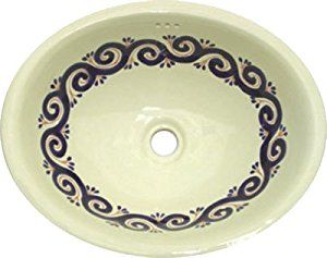 Talavera Mexican Hand Painted Sink - Other Products - Amazon.com Painted Sink, Mexican Sink, Mexican Bathroom, Ceramic Bathroom Sink, Mexican Home Decor, Mexican Ceramics, Ceramic Bathroom, Ceramic Sinks, Mexican Home