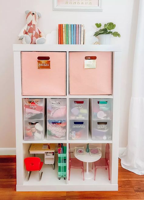 Bathroom Organizer Bin with … curated on LTK American Girl Storage, Girl Toy Storage, Girls Room Organization, Doll Organization, 6 Cube Organizer, Shared Girls Room, Doll Storage, Girls Playroom, Shop Bathroom