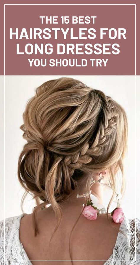 Hair Styles For Long Sleeve Dress, Hairstyle For Formal Dress, Hairstyles For Long Dresses, Hair Dos For Wedding, Mother Of The Bride Hairdos, 15 Hairstyles, Easy Formal Hairstyles, Medium Hair Up, Event Hairstyles