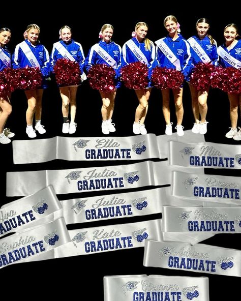 8th grade graduate Holmdel Cheerleaders #cheersash #graduatesash #sash #cheer #cheerleader #cheerleaderlife #football 8th Grade, Football, Quick Saves, American Football